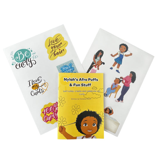 Nylah's Afro Puffs & Fun Stuff Activity Book & Stickers