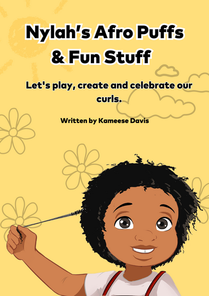 Nylah's Afro Puffs & Fun Stuff Activity Book & Stickers